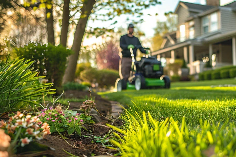 battery powered electric lawn mowers